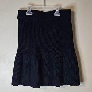 🩷ZARA Dark Blue Knit Skirt Size S💜‎